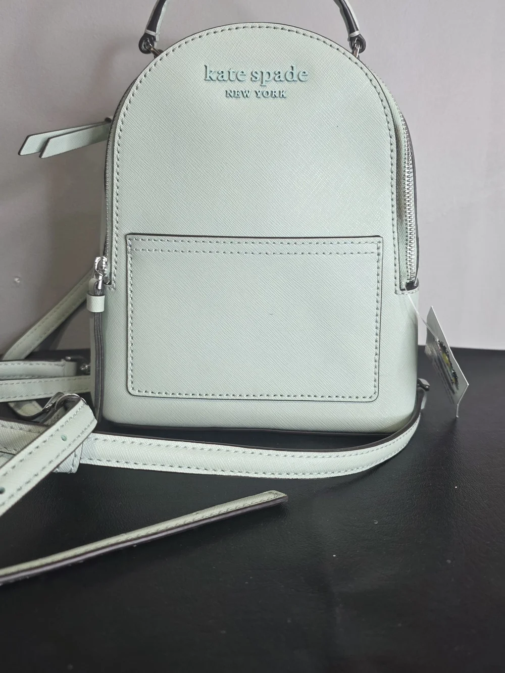 kate spade Mint Saffiano Leather Backpack